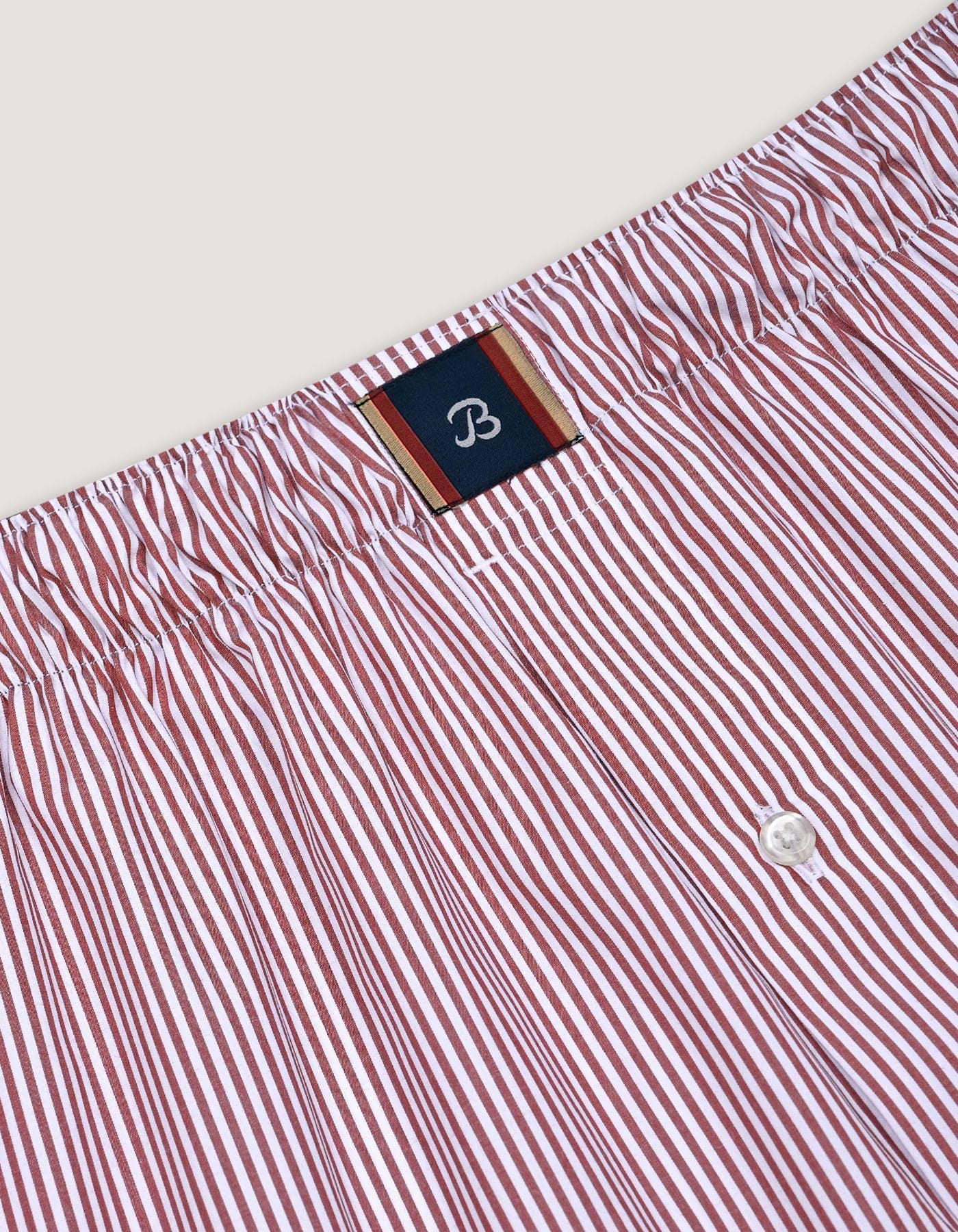 Brian Oak Limited – wholesale Underwear – Men's – Maroon Striped Cotton Boxers6