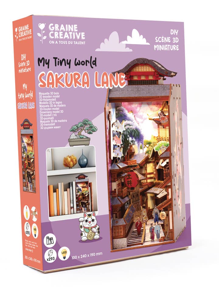 3D HOUTEN MODEL SAKURA LANE voor wholesale door Graine Créative