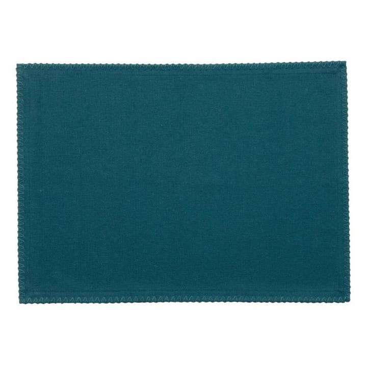 Delia Paon 33 x 45 gerecyclede placemats, set van 4 voor wholesale door Maison Vivaraise & La Cerise sur le Gâteau