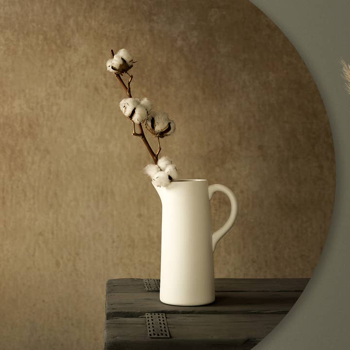 Cercle mural - Branche de coton - Dibond de qualité supérieure pour la vente par Sferico