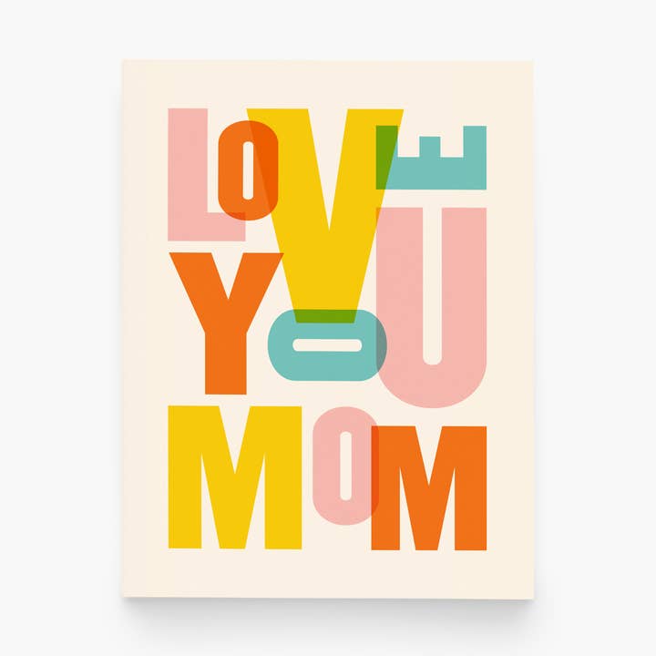 Love You Mom Greeting Card – Mother’s Day, Birthday, or Ever for wholesale by paper&stuff