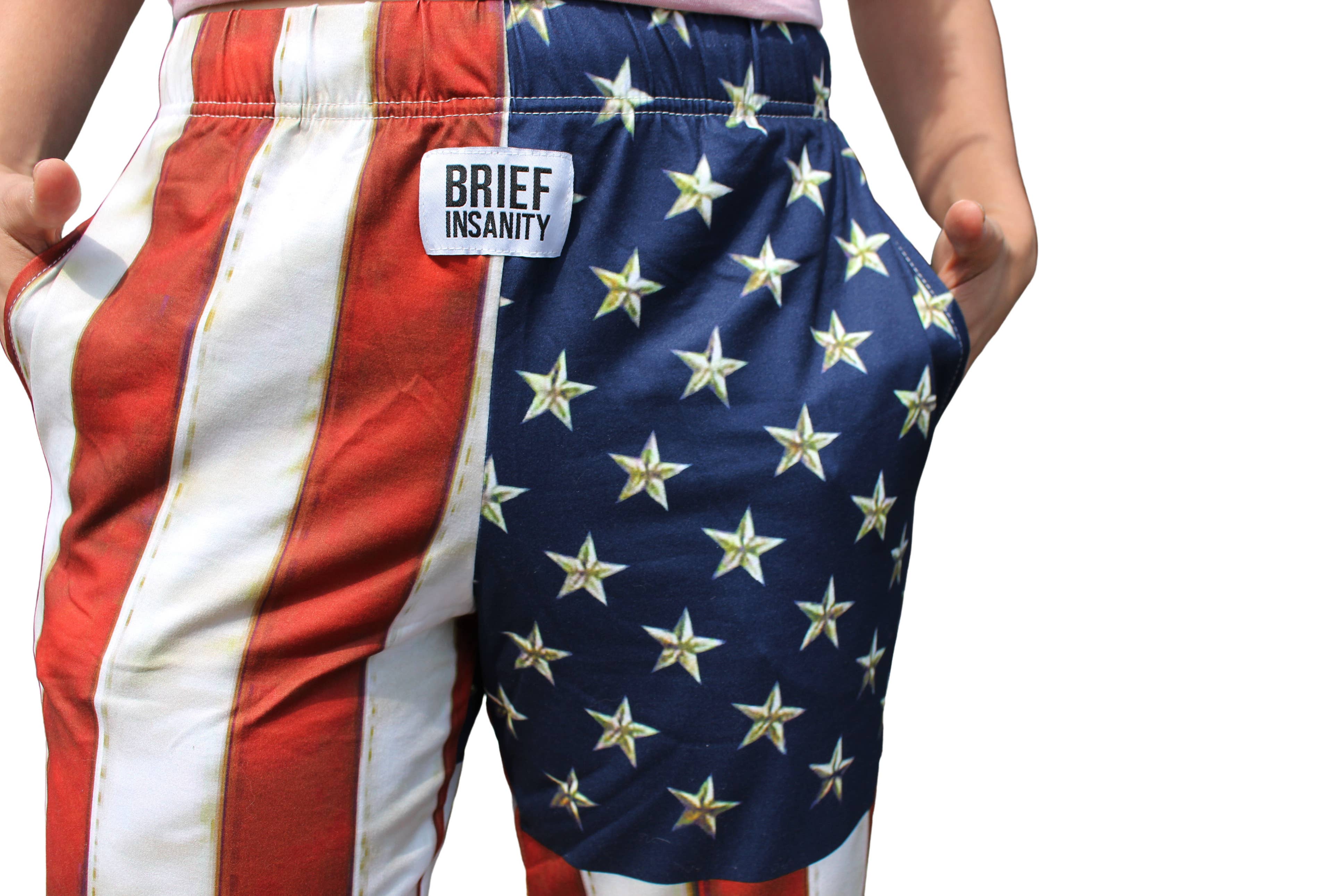 BRIEF INSANITY – wholesale Lounge Sweatpants/jogging bottoms – Women's – American Flag Lounge Pants1