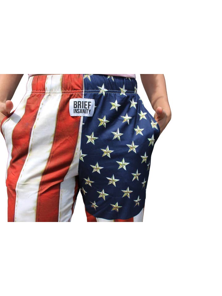 BRIEF INSANITY - Wholesale Lounge Sweatpants/Joggers - Women's - American Flag Lounge Pants1