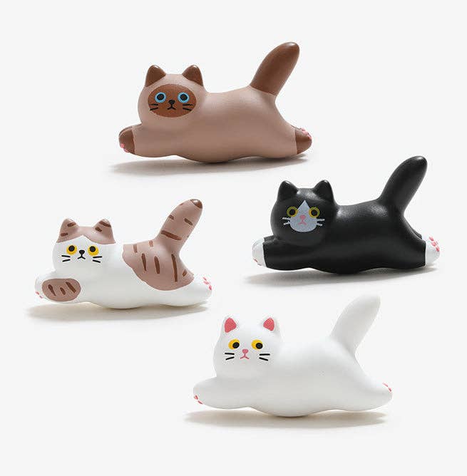 Gohobi （We cover U.S. import duties） - Venta al por mayor Imanes - Imán para refrigerador con adorno de gato de cerámica hecho a mano Gohobi17