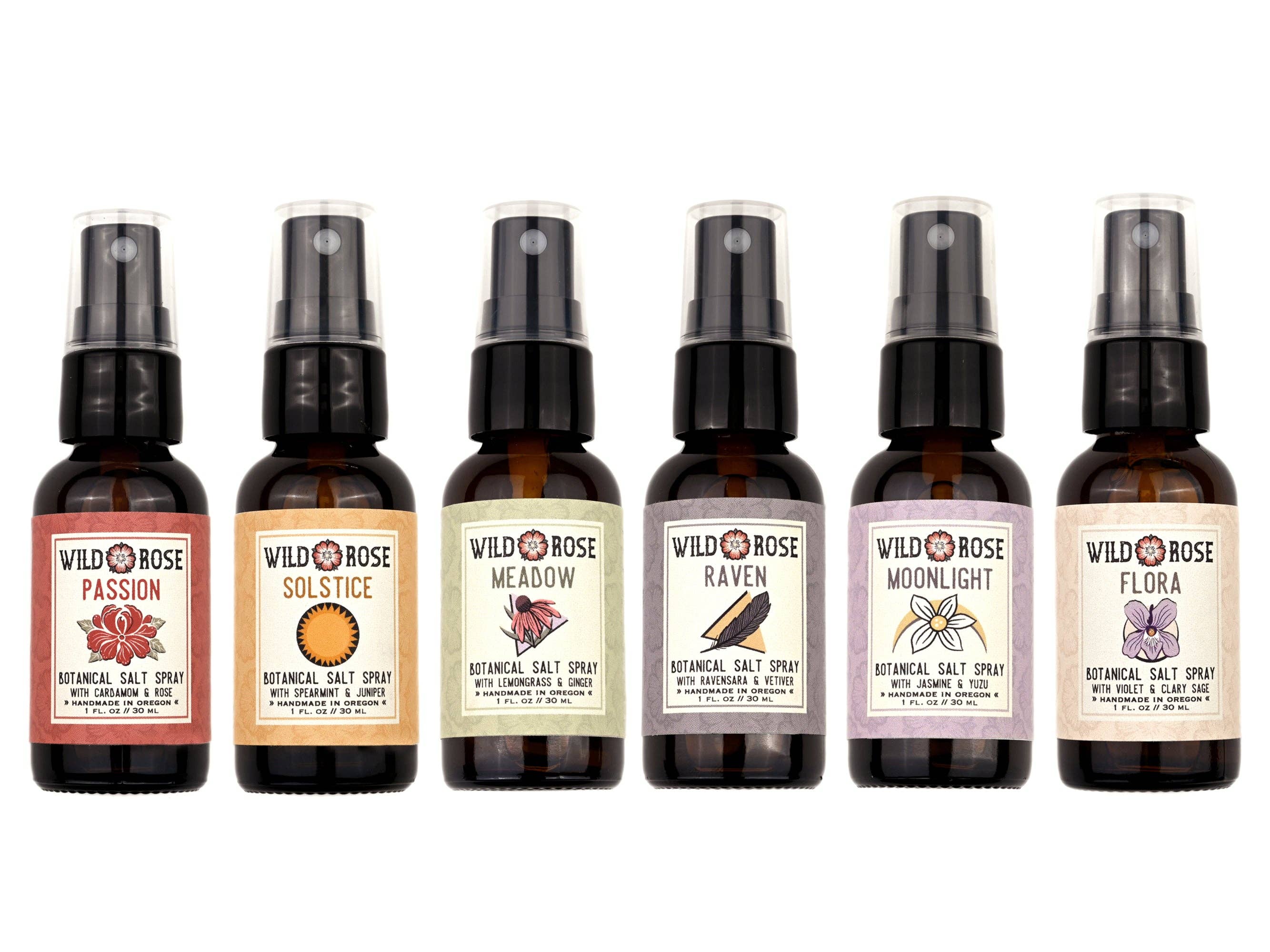 Wild Rose Herbs - Wholesale Hair Spray - Flora - Botanical Salt Spray 1oz // 30ml 7