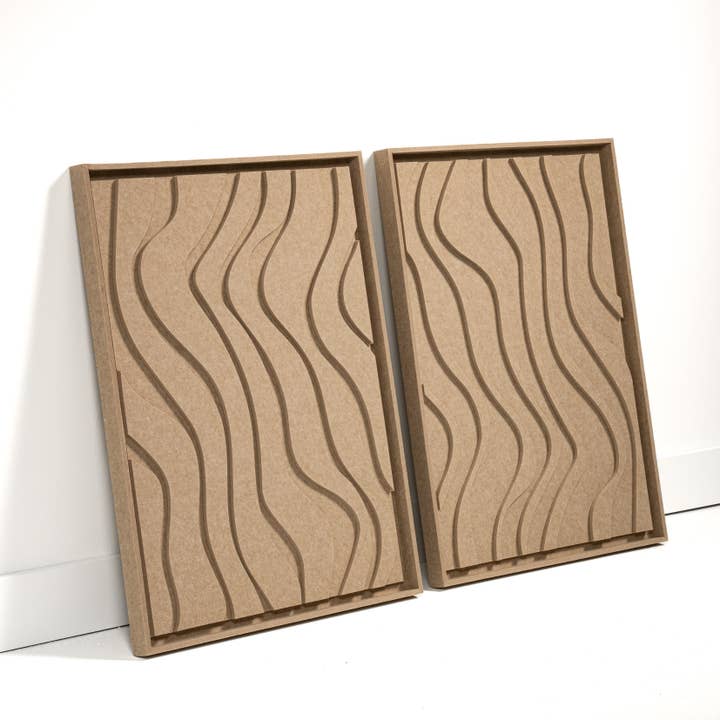 FeltArt Oasis Lyse sandbeige Størrelse M 60 x 80 cm Sæt med 2 for engroshandel hos FeltArt