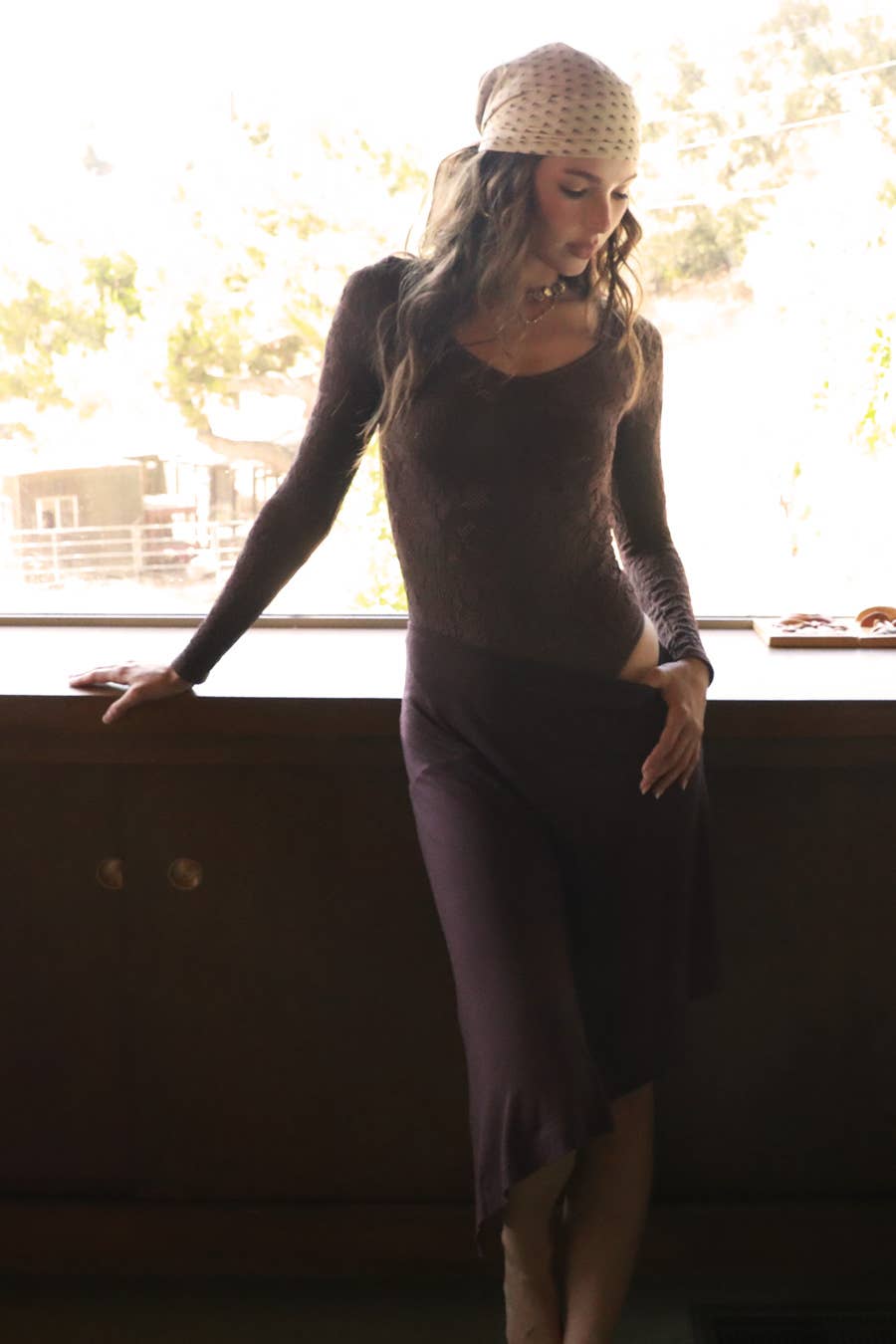 NIKIBIKI - Wholesale Bodysuit - Women's - NS8436 - Lace Textured Bodysuit8