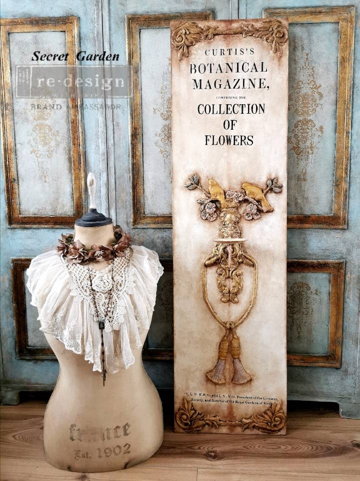 Redesign with Prima - Vente Outil de bricolage - Redesign avec des moules Prima Decor, volutes anciennes, 8 « x 5", 8 mm4