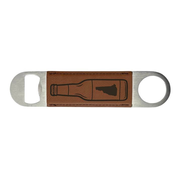 New Hampshire State & Beer Bottle Engraved Stainless Steel Bottle Opener for wholesale by Maple and Holly