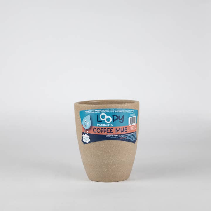 Loopy Products - Wholesale Coffee Mug - Sustainable + Reusable 8 Ounce Bamboo Coffee Mug Earth Day