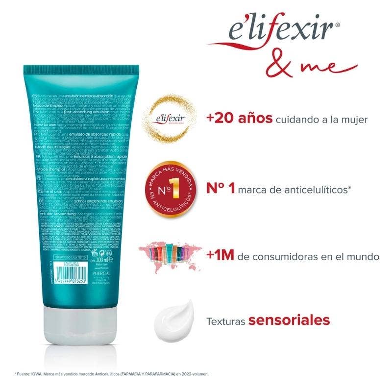 Laboratorios Phergal - Wholesale Anti-Aging Moisturizer - Elifexir Minucell Anti-Cellulite Reducing Cream 200Ml7