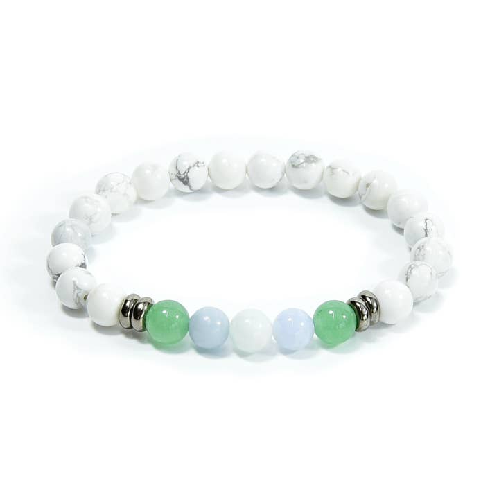Calm Serenity Vibes Bracelet - 8mm for wholesale by Jenson Natural Jewelry
