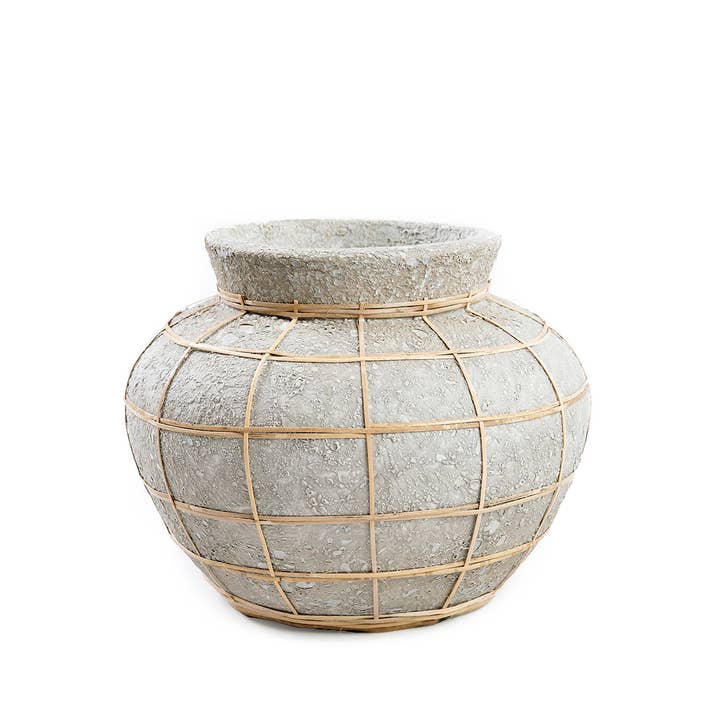 Bazar Bizar Living - Wholesale Vase - The Belly Vase - Concrete Natural - S