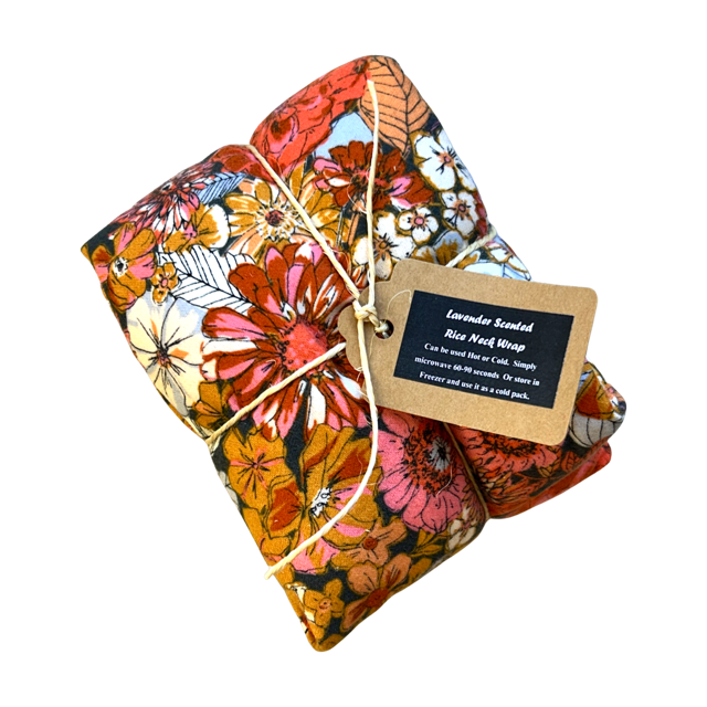 dkhandmade - Wholesale Hot/Cold Compress - Flannel Lavender Scented Therapy Rice Neck Wraps Floral/Geom7