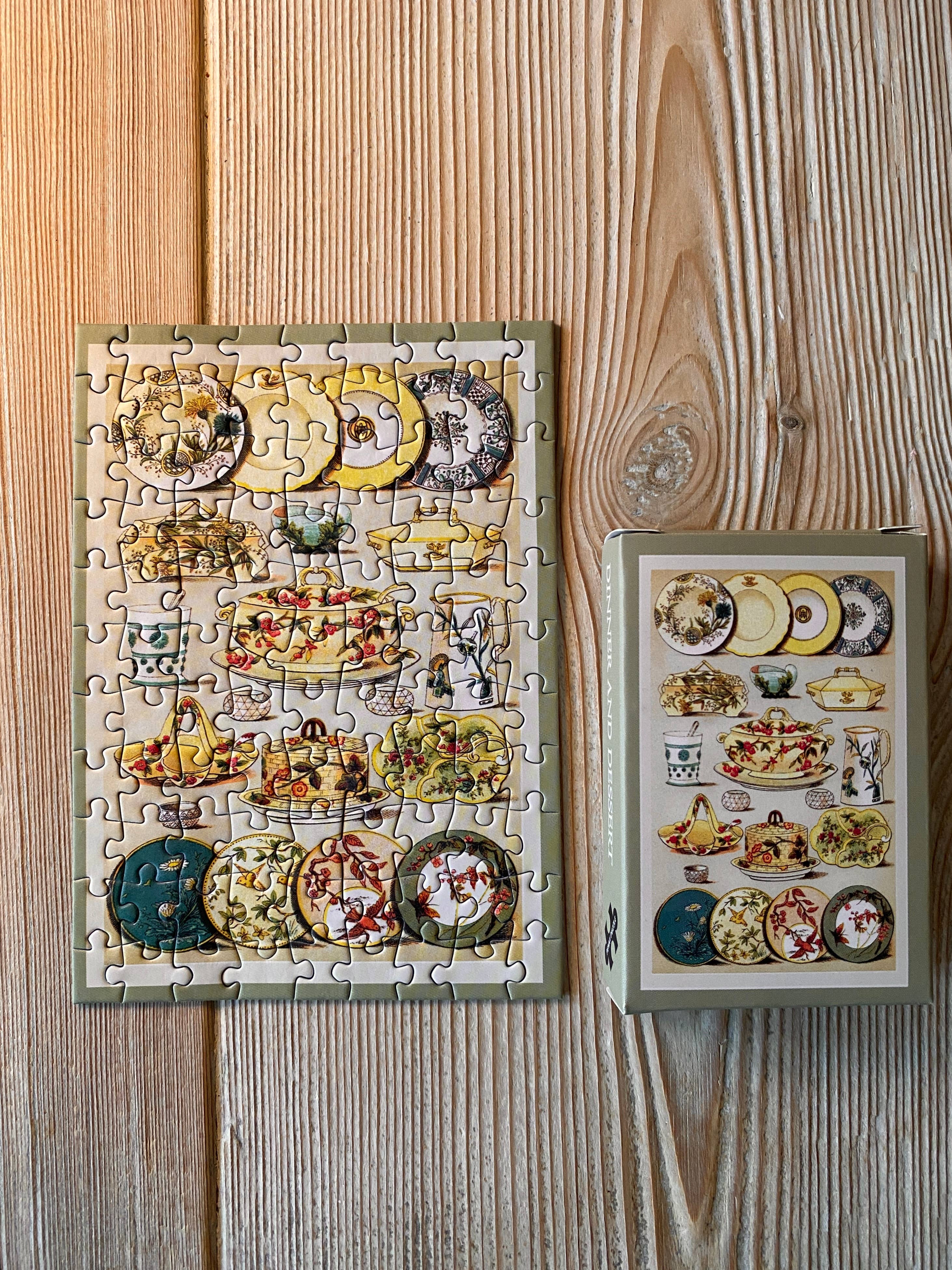 Penny Puzzle - Wholesale Puzzle - Adult - DINNER AND DESSERT CHINA 99 pcs vintage minipuzzle1