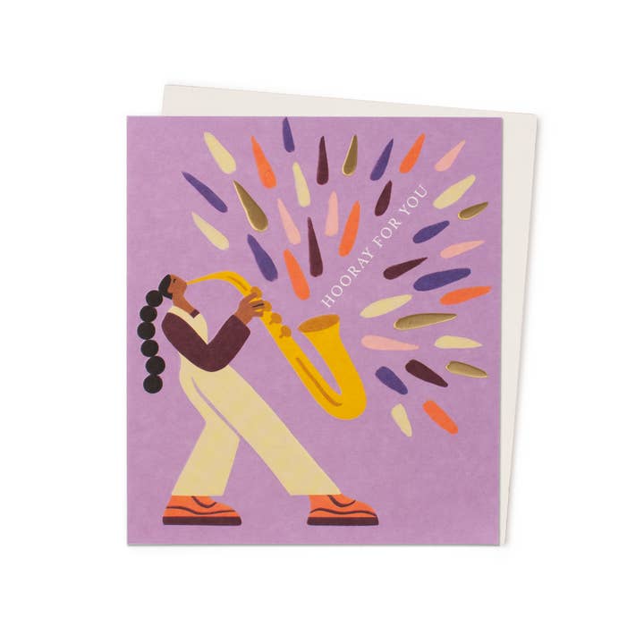 Sax Congrats | Congratulations Card | Ana Gaman for wholesale by USTUDIO Design
