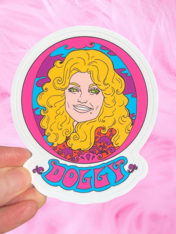 Autocolante de 3 polegadas Dolly Parton por atacado de Astral Weekend