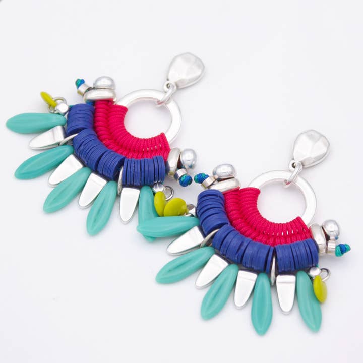 Araracuara - Venta al por mayor Pendientes colgantes - Pendientes llamativos de estilo mexicano de TIERRABOMBA2