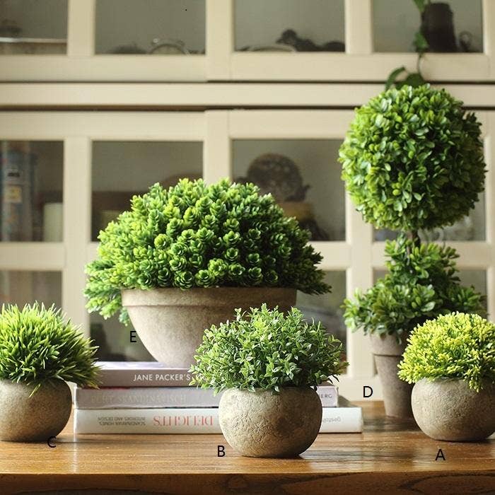 Rustic Reach - Wholesale Artificial Plant - Artificial Boxwood Topiary in Various Designs