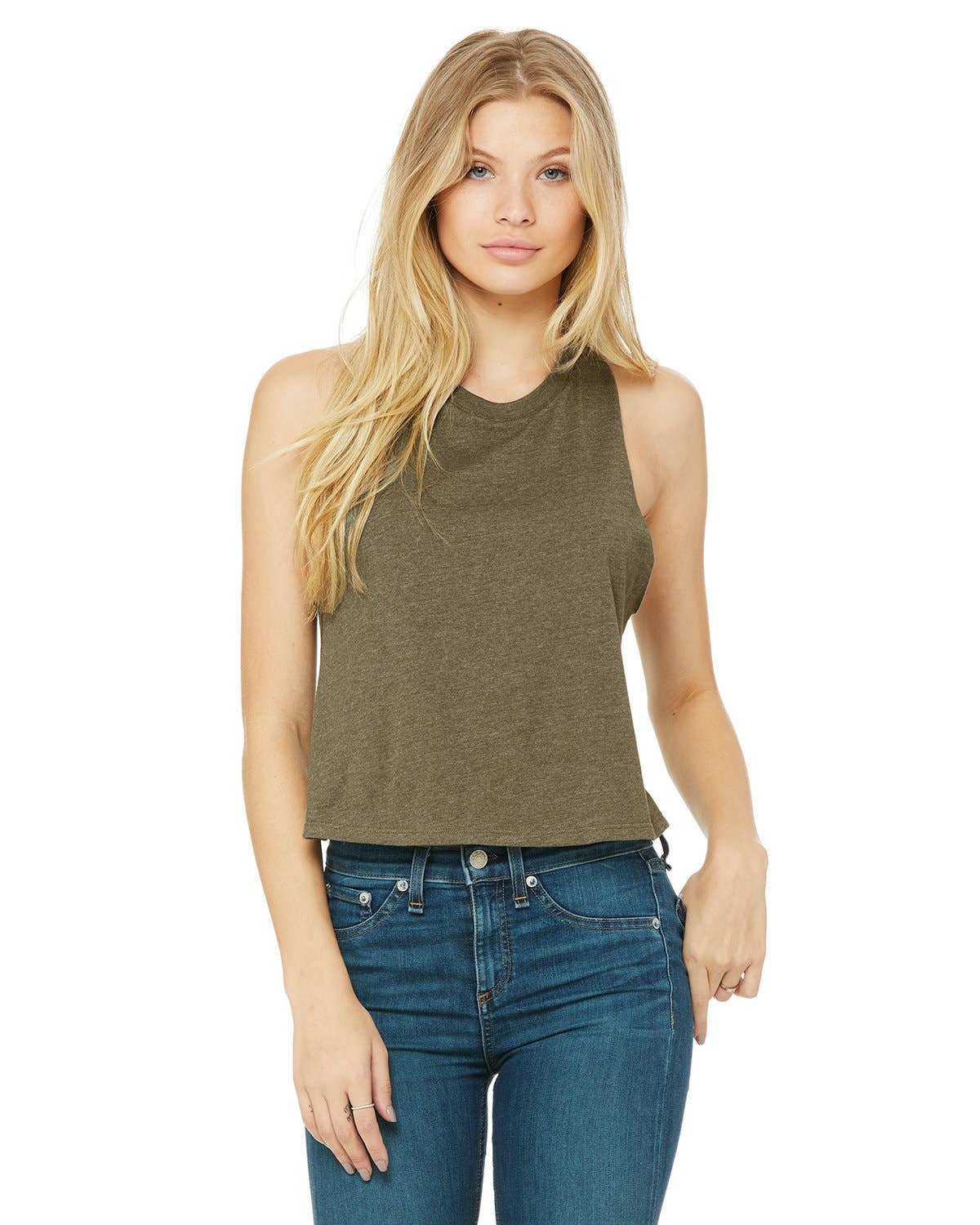 Total Apparel - Wholesale Tank Top - Women's - Bella + Canvas Ladies' Racerback Cropped Tank | 66823