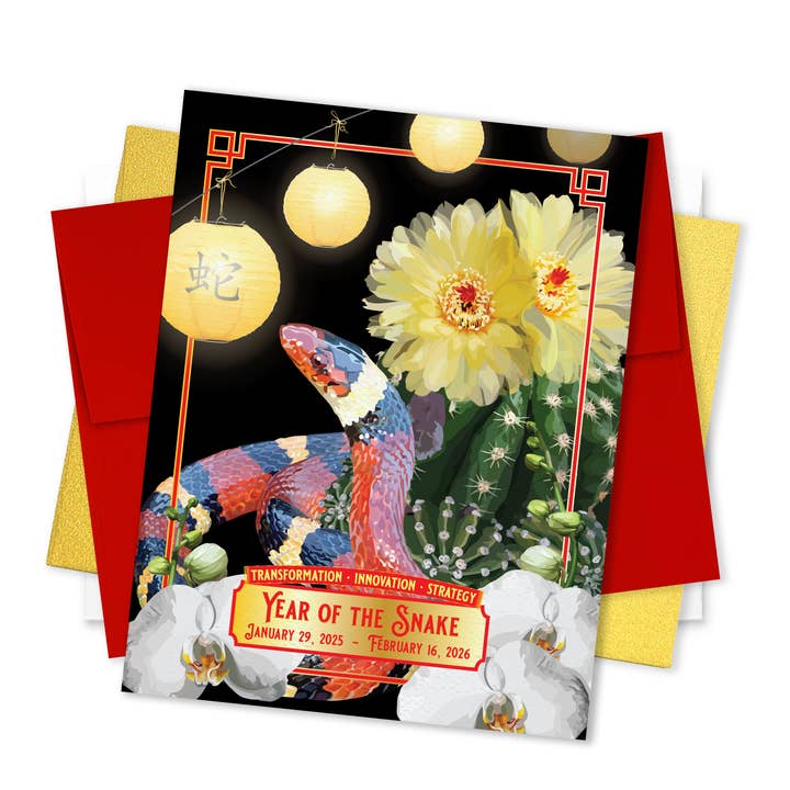2025 Jahr der Schlange | Mondneujahr für den Großhandel von The Red Barn Press