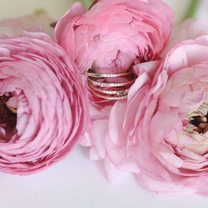 Love Me Knots Hawaii – Großhandel Mehrsteinige Ringe – Baguette Ring- Smaragd/Diamanten oder alle Diamanten3