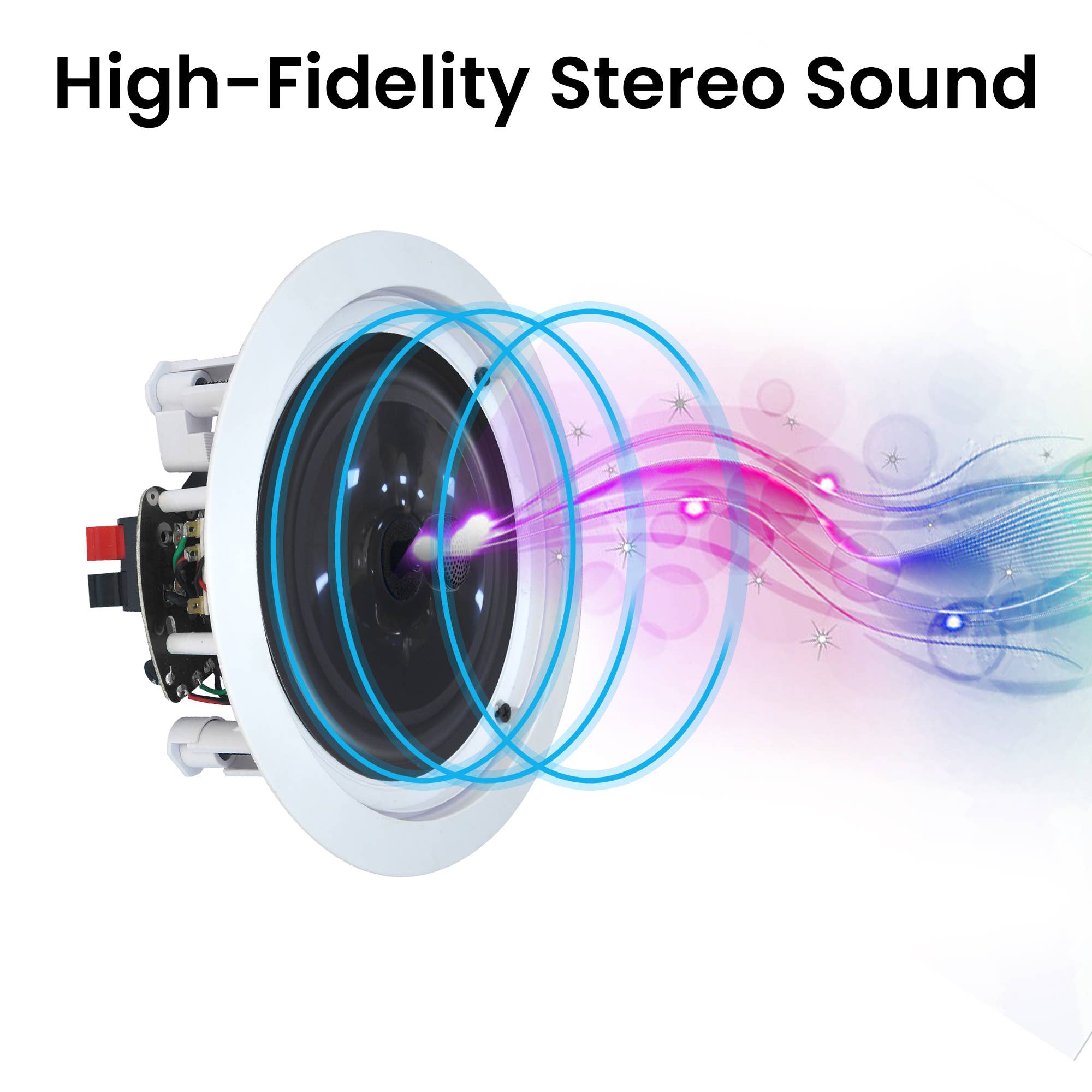 Technical Pro – Großhandel Lautsprecher – 1000-Watt Receiver mit Mikrofon und 6 Deckenlautsprechern (13,3 cm)3