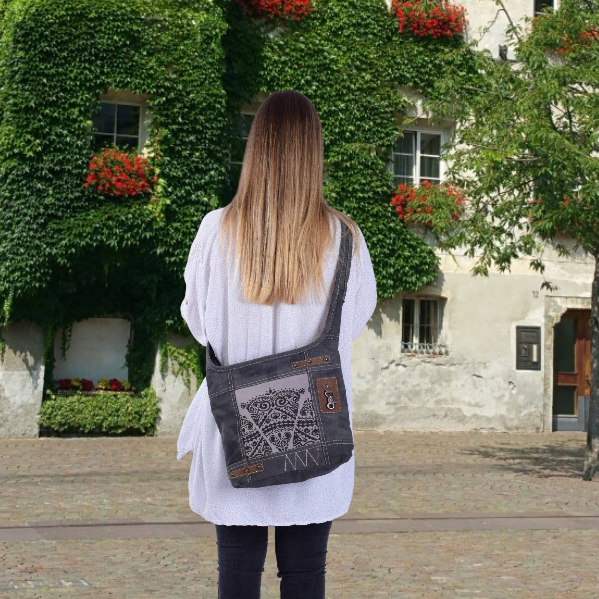 Sunsa – wholesale Axelremsväska – Dam – Sunsa hobo väska vävd bomull axelväska3