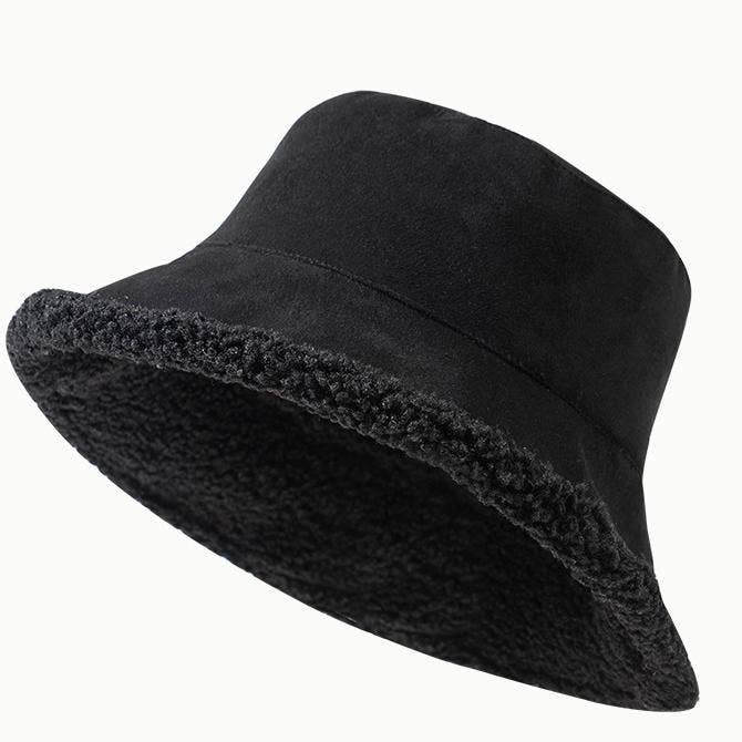 MKS America - Wholesale Bucket Hat - Women's - Winter reversible plush bucket hat4