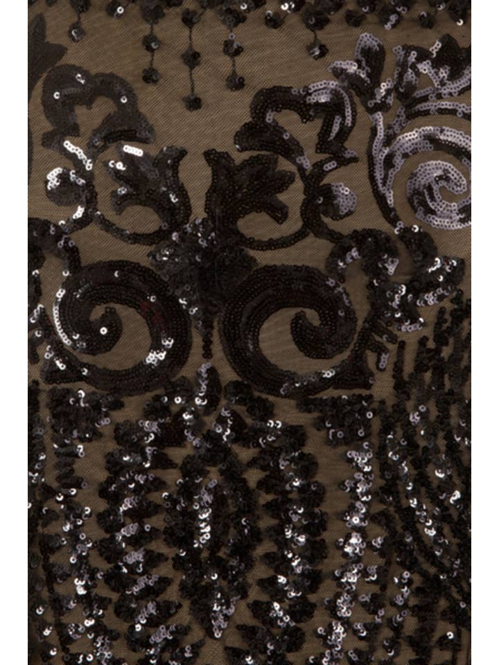 Nazz Collection Clothing Ltd - Wholesale Gown - Women's - Kenza Black Luxe Sweetheart Plunge Sequin Embellished Fishta
