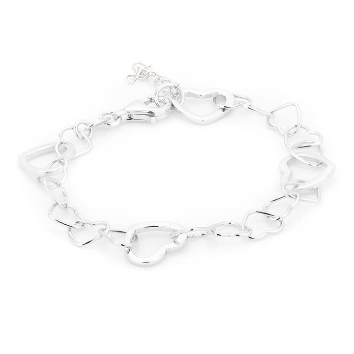 Armband mit kleinen und großen Herzen öffnen für den Großhandel von Vanbelle
