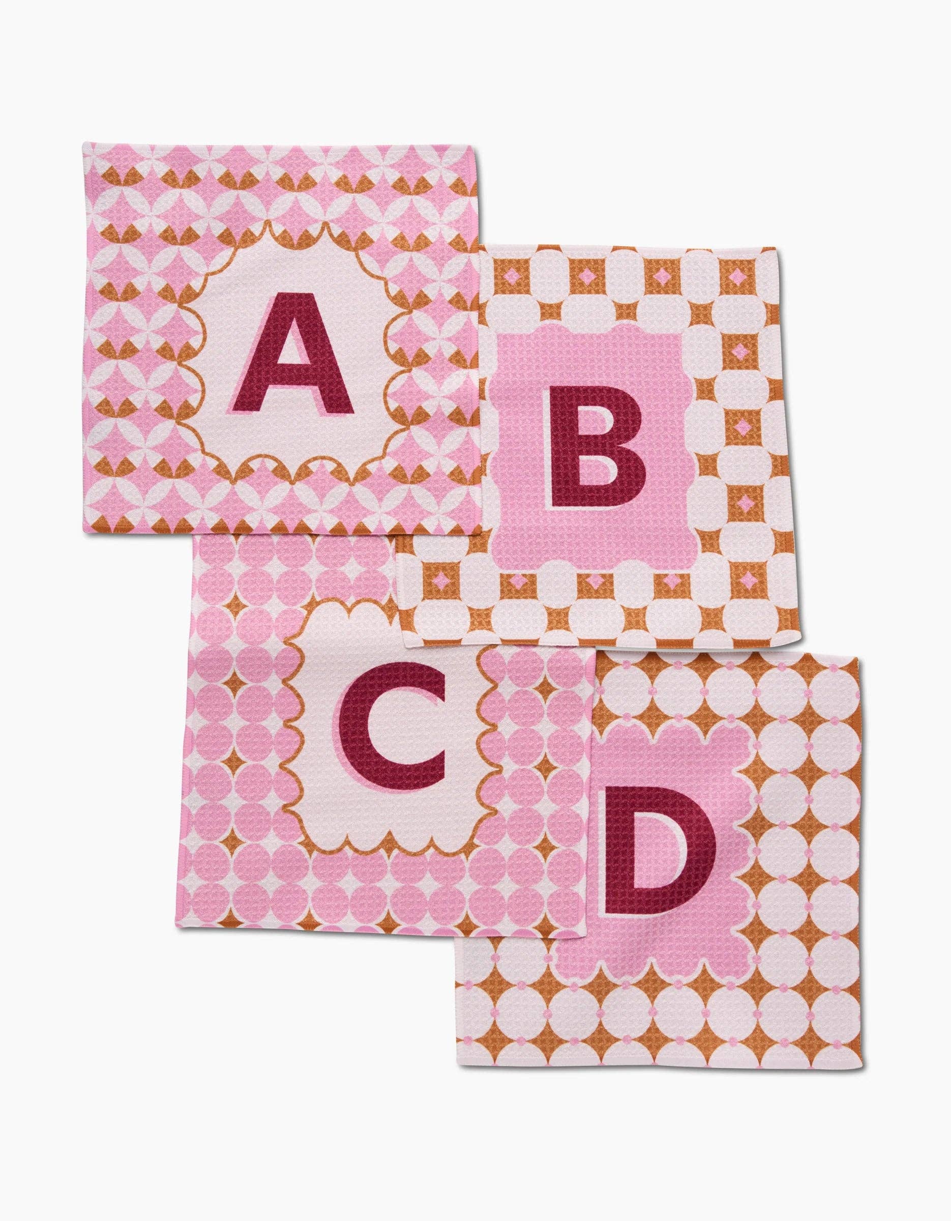 Geometry – toalha de cozinha por atacado – Azulejo com Monograma de Geometria3