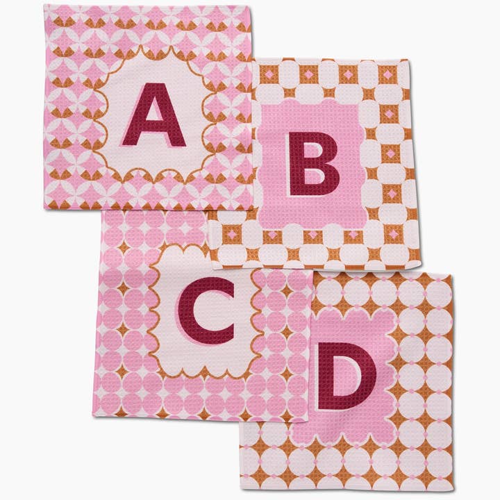 Geometry – toalha de cozinha por atacado – Azulejo com Monograma de Geometria3