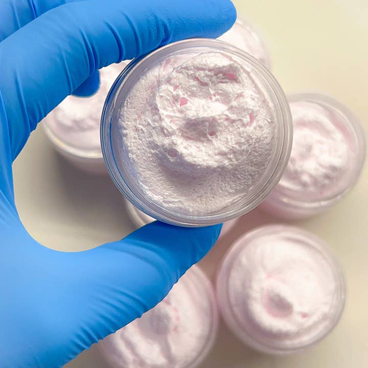 Eliza Soaps - Wholesale Whipped Soap - Marshmallow and Raspberry Soap Whip - Vegan - Sugar Scrub1