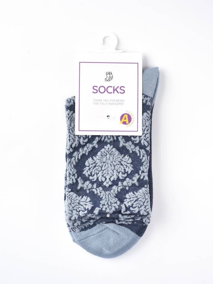 Funkyrel® Atzbranding Limited - Wholesale Socks - Women's - Rufia – Capsule Textured Jacquard Crew Socks5