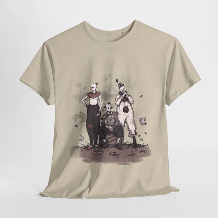 Retro Circus Unisex Heavy Cotton Tee for wholesale by LVB Art
