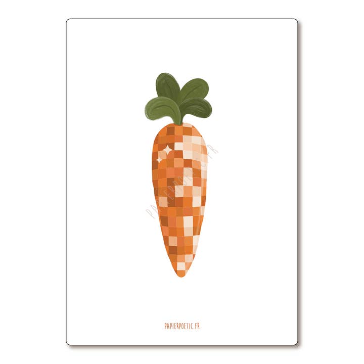 Cartolina / Carta "Carota sfaccettata" per la vendita all'ingrosso da parte di Papier Poetic