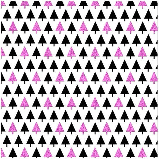The Unique Paper Company US - Wholesale Wrapping Paper Roll - Pink Christmas Glitter Roll Wrap (box of 42 rolls)