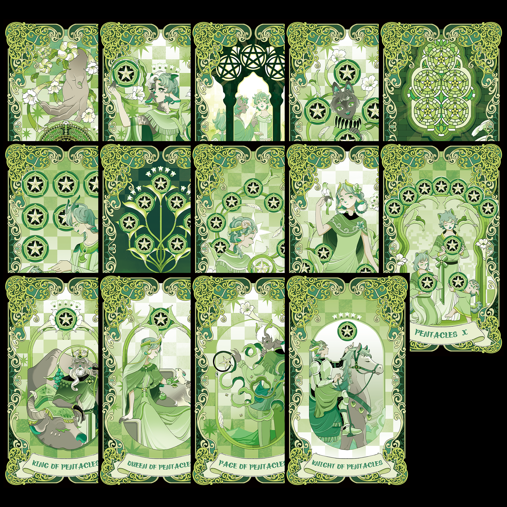 Vermilion Collection - Wholesale Tarot cards - Green Trace Tarot8