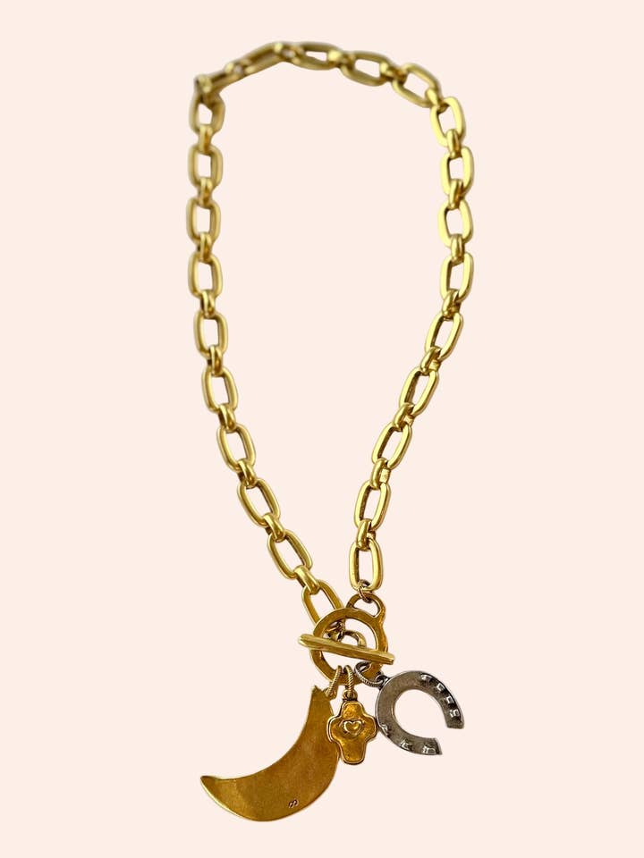 Collier Lucky Moon pour la vente par From Juniper With Love