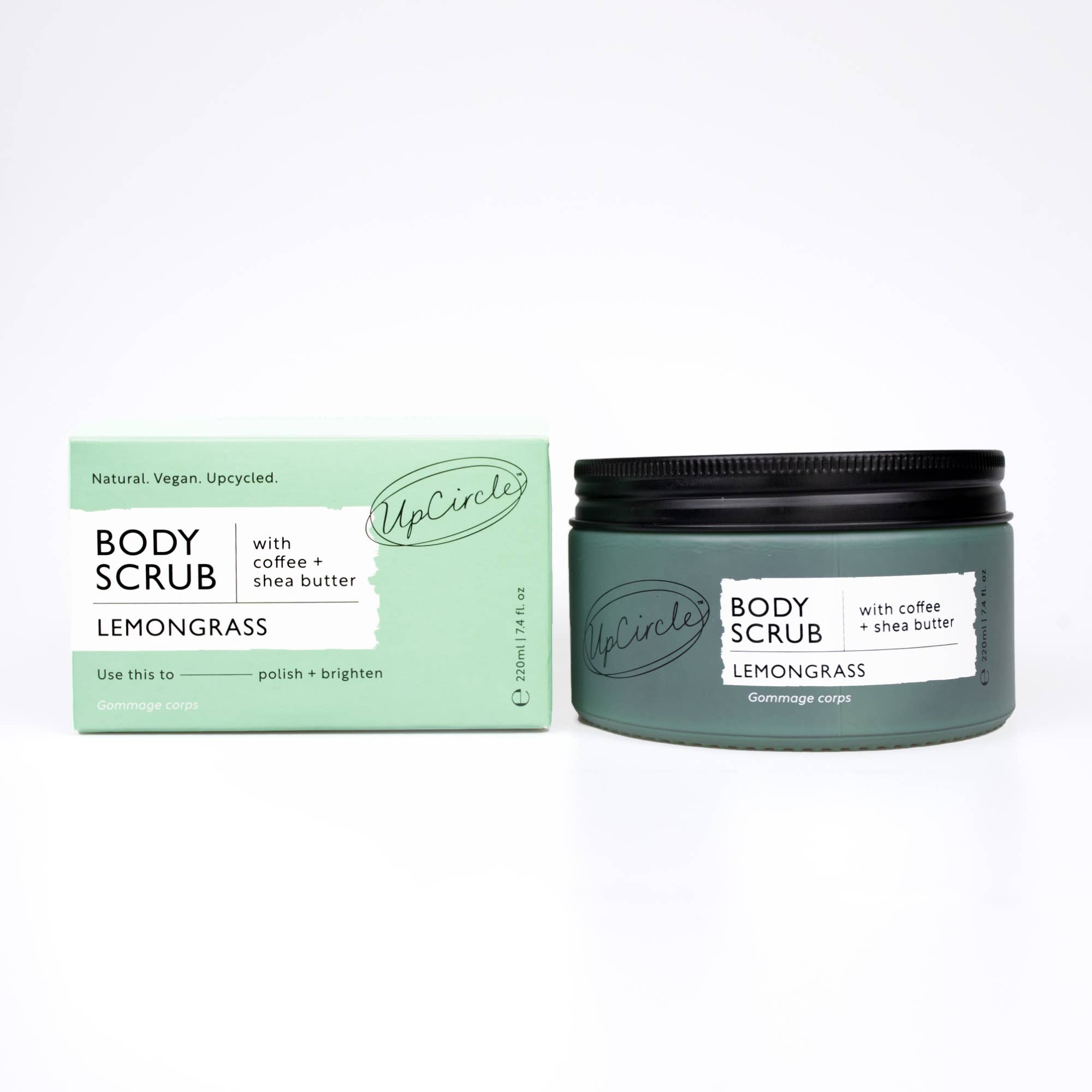 UpCircle Beauty Europe – Esfoliante corporal por atacado – Esfoliante Corporal Vegano Eco de Erva-Príncipe com Café + Manteiga de Karité9