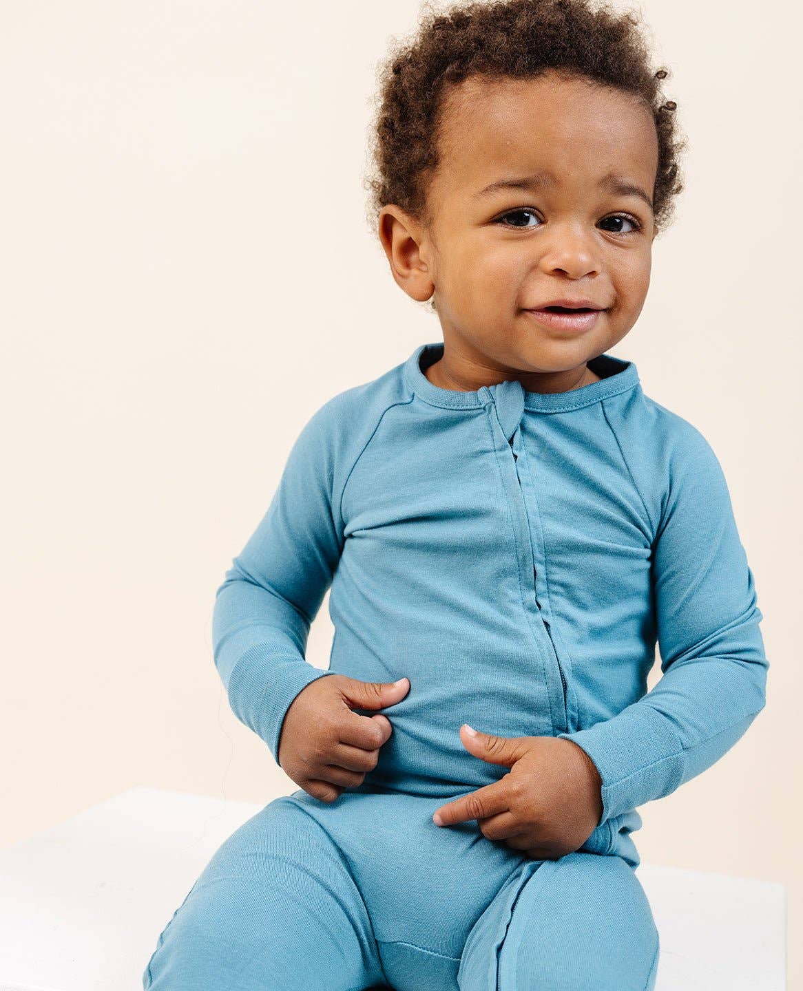 Lark - Wholesale Jumpsuit - Baby - Ultimate Zip Footie in Teal3