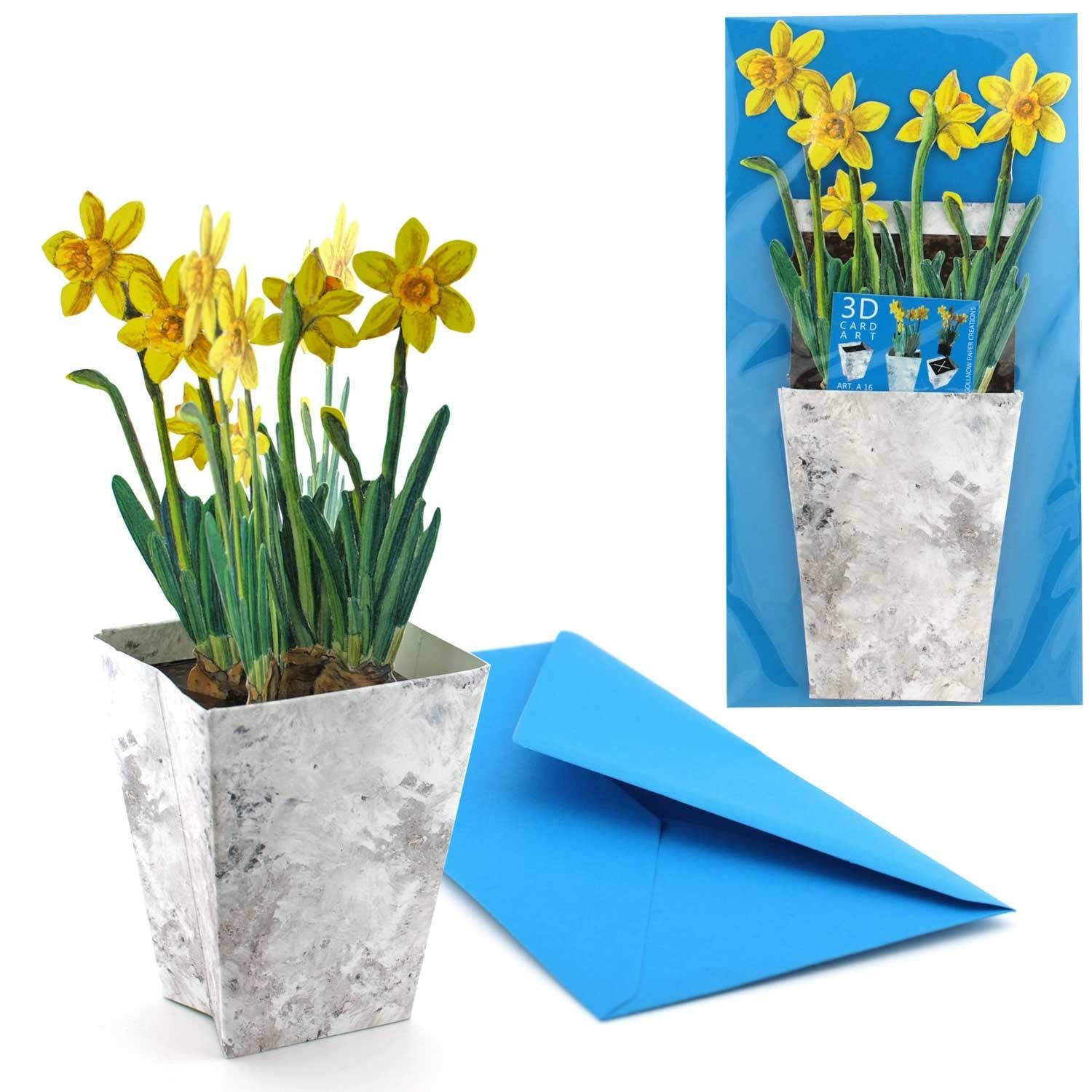 Bärenpresse - Wholesale Everyday Greeting Card - Flower pot card daffodil0