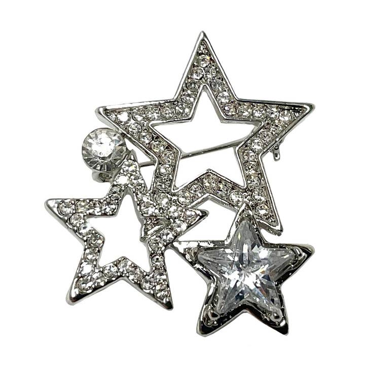 3 Star Pin #88-09085 for wholesale by Astoria Gift Corporation