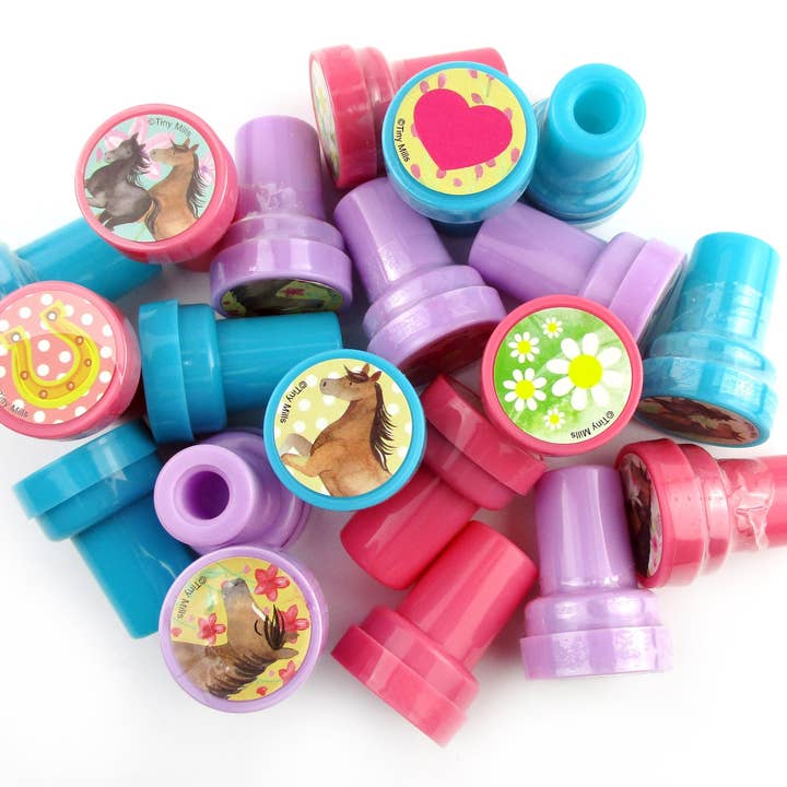Tiny Mills - Wholesale Rubber/Decorative Stamp - Kids & Baby - Horse and Pony Stampers for Kids