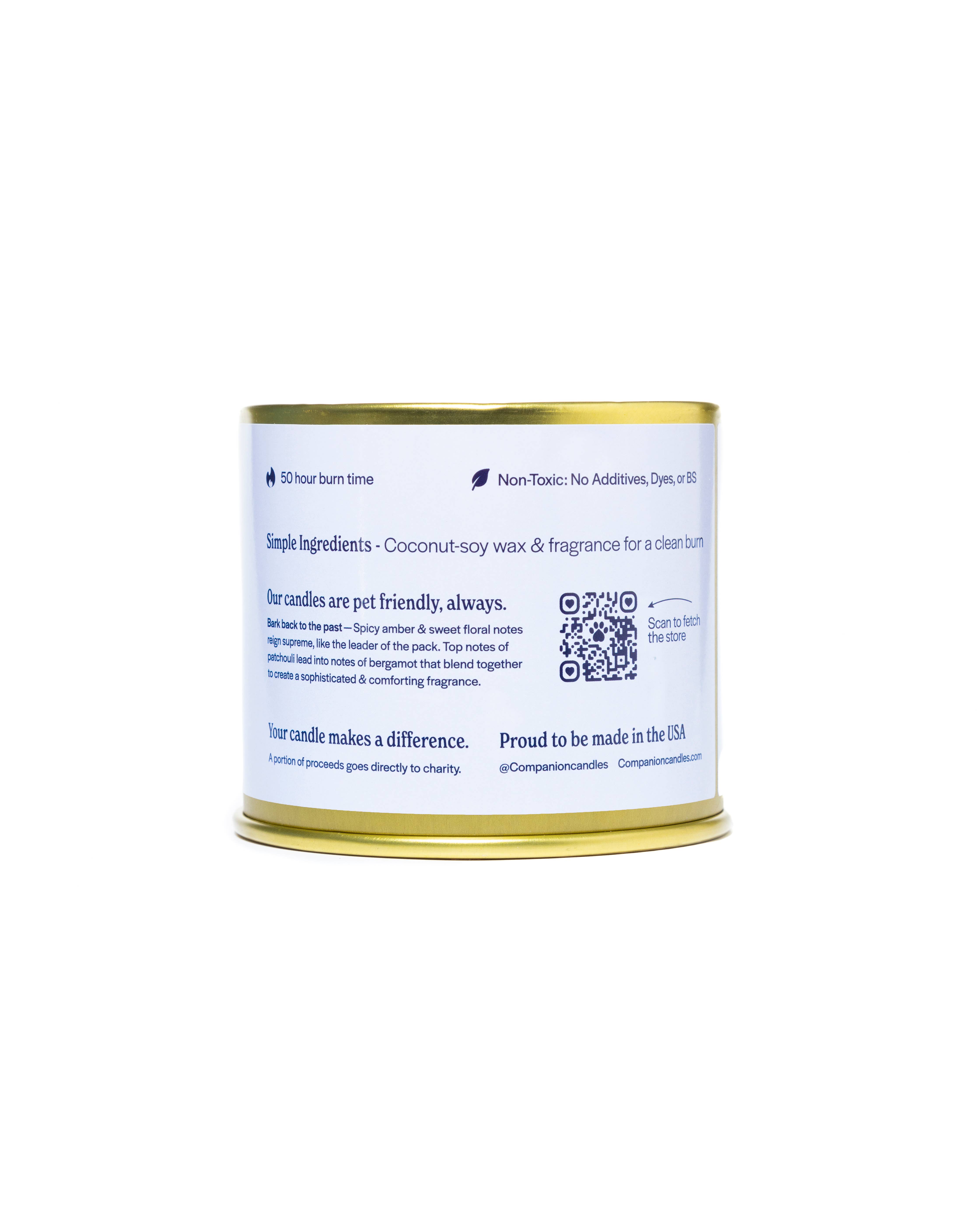 Companion Candles - Wholesale Pet Deodorizing Spray -  Spicy Amber & Floral Coconut-Soy Scented Candle (Pet-Safe)2