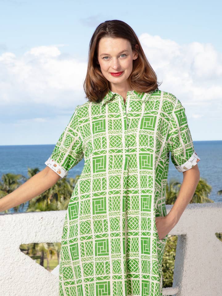 Robe Chatham Guépards et palmiers pour la vente par Dizzy-Lizzie