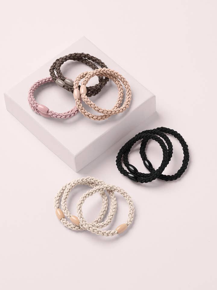 Ensemble de bandes élastiques tressées pour la vente par The Hair Edit