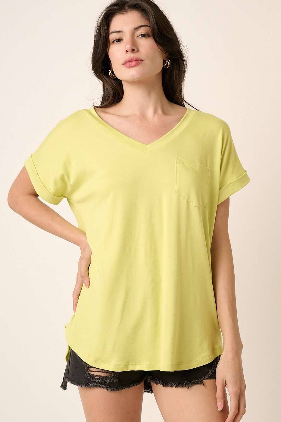 mittoshop – Engroshandel Strikket top - Dame – T9153 - DTY V-HALS MED 1 LOMMEDETALJE DOLMAN STRIKKET TOP32