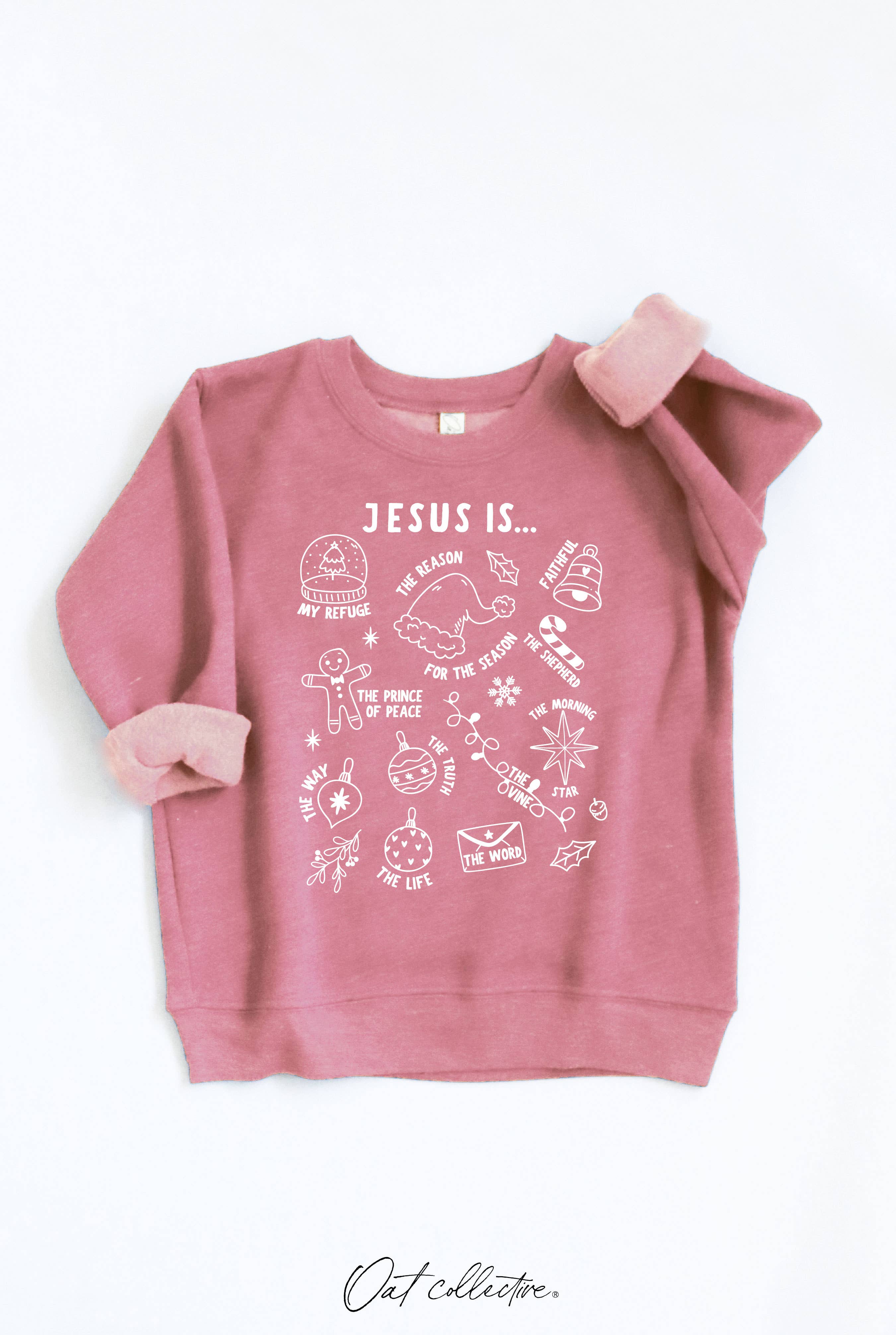 OAT COLLECTIVE - Wholesale Sweatshirt - Kids - JESUS IS... Toddler Graphic Sweatshirt4